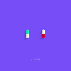 Medical Pills Minimal Design