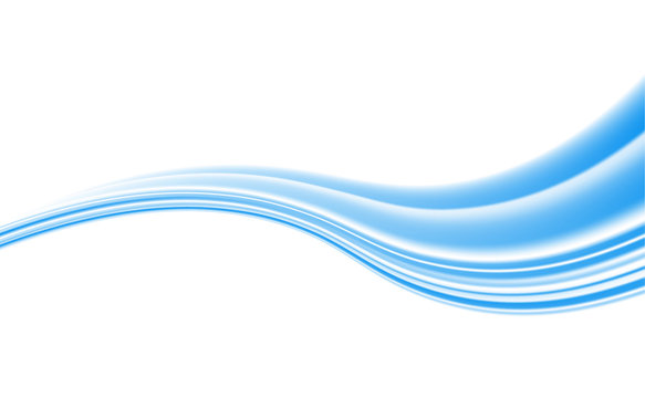 Vector white background of abstract waves