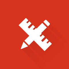 Flat Long Shadow Metro App