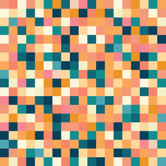 An abstract pixel art vector background