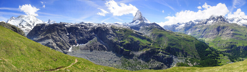 Panorama of Matterhorn, Switzerland. - 88001658