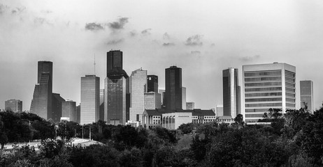 Houston in Black And White
