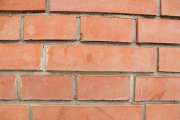 shot of a red brick wall