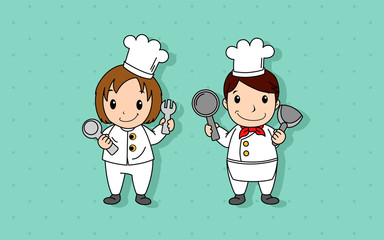 Cartoon Chef Vector