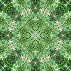 Mosaic texture - green pattern
