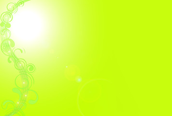 Abstract Green Sunny Good Mood Spring Background