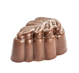 Chocolate candie from collection. Beautifully issued  isolated on white background