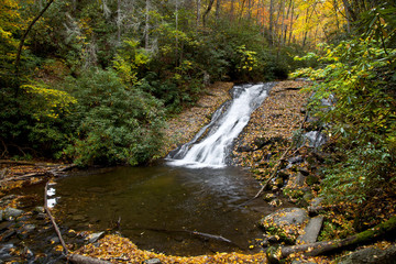 Indian Creek Falls in the Deep Creek Area near Bryson City, NC