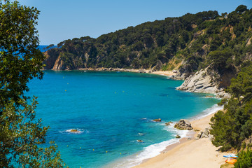 Naklejka premium zatoczki Cala Llorell w Tossa de Mar, Hiszpania