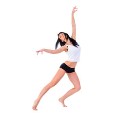 Fototapeta premium Young fitness woman doing exercise