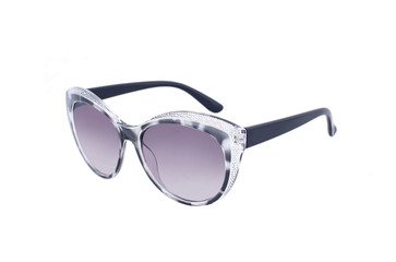 Sunglasses isolated on white background / 
Sunglasses on a white background with reflection and transparency