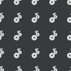 Straight black gears pattern