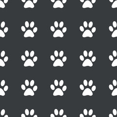 Fototapeta premium Straight black paw pattern