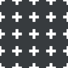 Straight black plus pattern