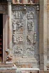 Basilica di San Zeno, Verona; altorilievi di Maestro Nicolò