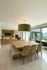 apartment furnished, dining room