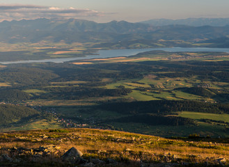 Landscape view from Babia Gora - panorama