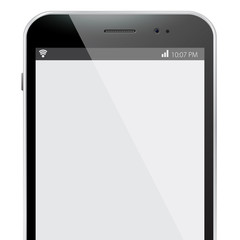 Close-up Mobile Phone With Blank Screen.