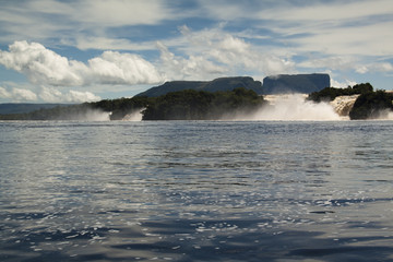 Waterfalls of Canaima in Venezuela
