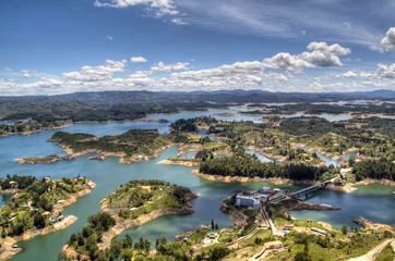 Foto op Canvas view over the lakes of Guatape near Medellin, Colombia   © waldorf27