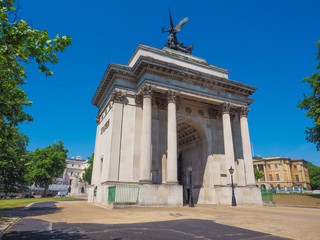 Fototapeta na wymiar Wellington arch in London