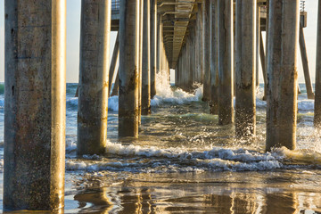 Reflections Under the Ocean Pier