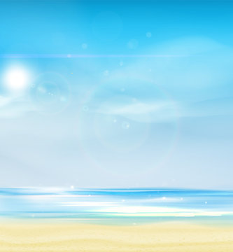 Summer Background, Vector Illustration.