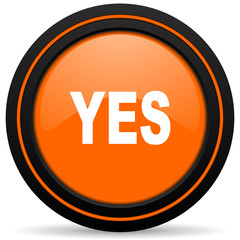 yes orange icon