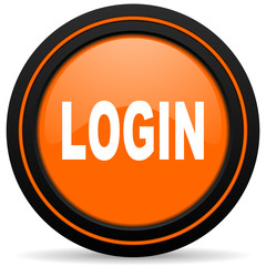 login orange icon