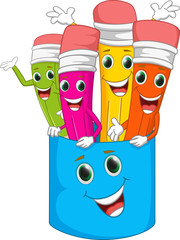 happy colorful cartoon