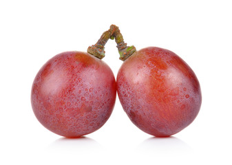 grapes isolated on over white background