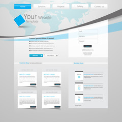 Creative Website Template Design Vector Eps 10 