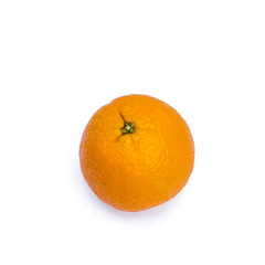Orange fruit on white background.