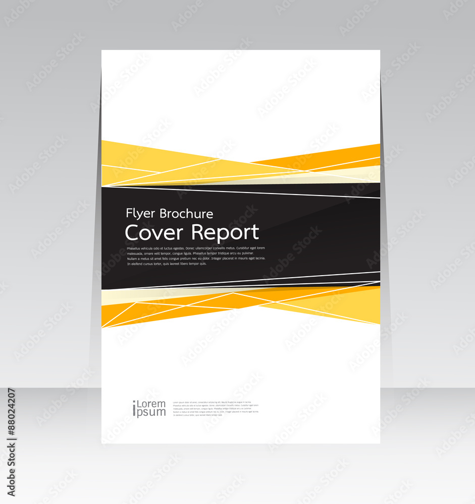 Wall mural cover report abstract design background in a4 size