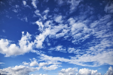 blue sky with clouds