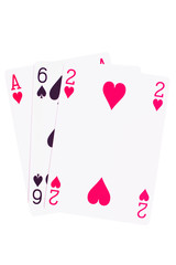 playing cards isolated on a white background - 88025283