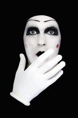 portret of the mime