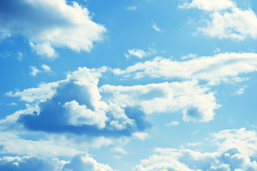 blue sky with clouds