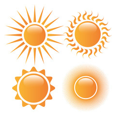 Fototapeta premium Sun and summer design.