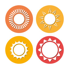 Sun and summer design.