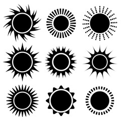 Sun and summer design.