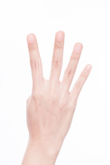 Female Hand, Counting Number 4