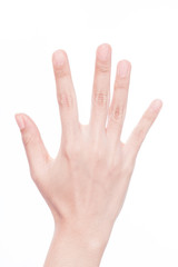 Female Hand, Counting Number 5