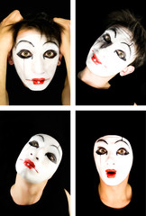 portret of the mime