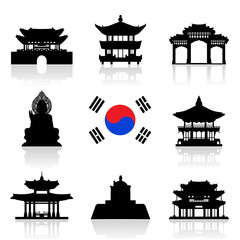 Korea Travel Icon Set. - 88027821