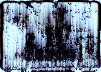 Structure of an old paper with mould stains