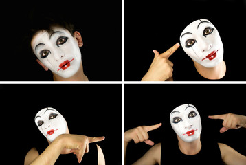 portret of the mime © korionov