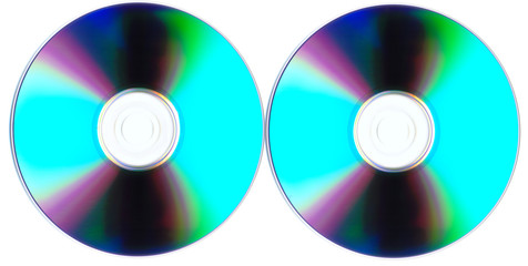 Disks isolated on a white background