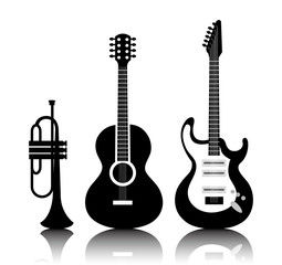 Music instruments design.