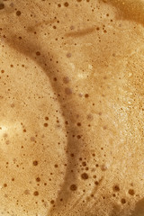 texture of beige coffee foam